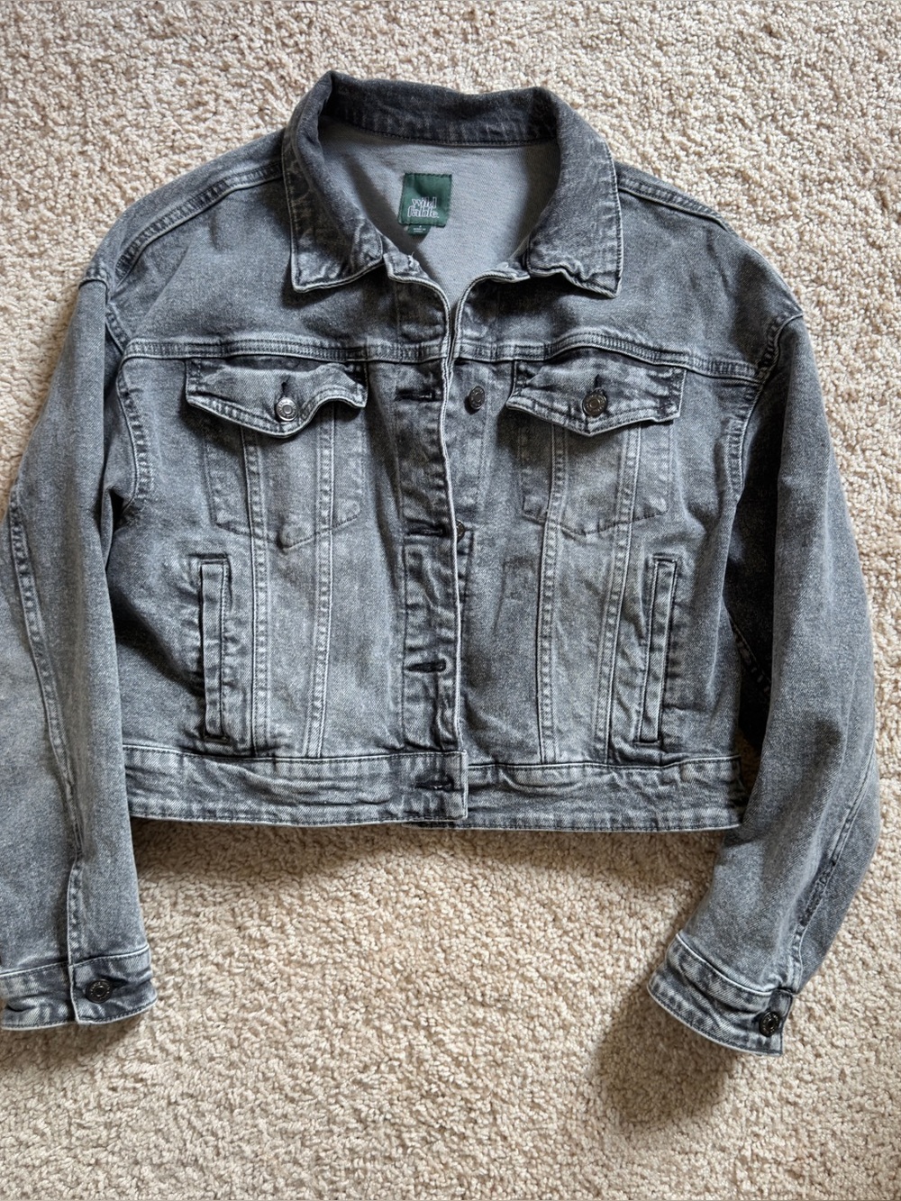 Denim black wash jacket
